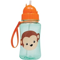 Garrafinha Infantil Macaco Colorido - Buba Animal Fun 350ml com Canudo Retrátil - imagem 4