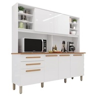 Armário de Cozinha 6 Portas e 2 Gavetas Adelle Yescasa Branco Neve - Design Moderno e Funcional - imagem 4