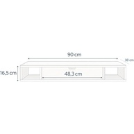 Penteadeira Moderna com Porta e Nichos – Tampo Amplo para Quarto e Closet | Design Versátil e Funcional - imagem 3