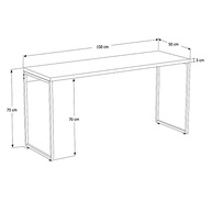 Escrivaninha Office 1,50m Dynamica - Design Moderno e Funcionalidade Premium - imagem 2