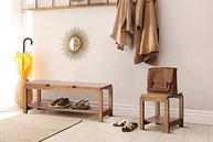Banco de Madeira 3 Lugares com Sapateira – Design Moderno e Funcionalidade - imagem 3