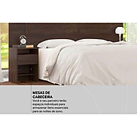 Cabeceira Casal Ébano Touch: Design e Funcionalidade - imagem 2