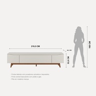 Rack TV 75" Flynt: Elegância e Funcionalidade - imagem 2