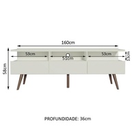 Rack TV 65” Madri Madesa: Elegância e Funcionalidade - imagem 2