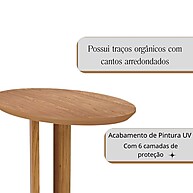 Mesa Lateral Oval: Elegância e Funcionalidade - imagem 2