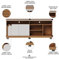 Rack TV 65" Madrid: Estilo e Funcionalidade - imagem 2