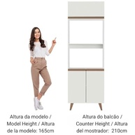 Torre Quente Madesa Reims 70 cm – 3 Portas Modernas em Branco | Organize com Estilo e Funcionalidade - imagem 5