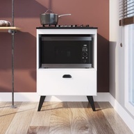 Balcão para Forno e Cooktop 4 Bocas Bogotá Branco – Design Moderno e Funcionalidade Inteligente - imagem 3