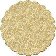Fundo de Renda Dourada 9cm: Elegância para Doces! - imagem 1