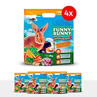 Funny Bunny Delícias da Horta: Kit com 4 Rações 1,8kg - imagem 1