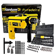 Furadeira Impacto 500W + Kit Bits Soquetes: A Parafusadeira que Transforma Seu Trabalho - imagem 1