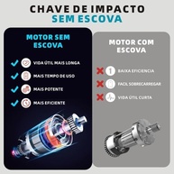 Chave de Impacto e Furadeira Brushless 350Nm 21V: Potência e Versatilidade Profissional - imagem 5