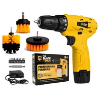 Furadeira/Parafusadeira 12V The Black Tools + Kit Limpeza - imagem 1