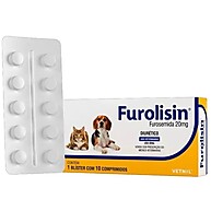 Furolisin 20mg: Diurético Vetnil para Cães e Gatos - imagem 1