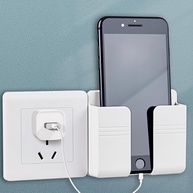 Suporte para Controle Remoto Universal Sem Furos – Pacote com 3 Unidades Brancas - imagem 1