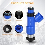 Kit 4 Injetores de Combustível 12 Furos para Subaru Forester, Impreza, Legacy, STI, Outback, WRX (H4 2.5L) - imagem 3