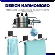 Kit Banheiro 3Pçs: Organize Sem Furos! - imagem 2