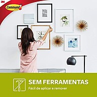 Gancho Command Aço Grande 2,3kg: Pendure Sem Furos! - imagem 2