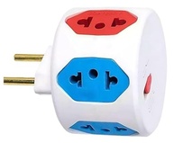 Adaptador Benjamim 6 Entradas com Fusível de Proteção Bivolt 10A - Mais Conectividade e Segurança! - imagem 2