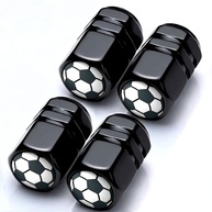 Kit 4 Tampas Válvula Pneu Bola Futebol - Estilo e Proteção para Seu Veículo - imagem 1