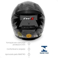 Capacete Fox FW3 GTX Grafite: Segurança e Estilo para Você Pilotar! - imagem 4