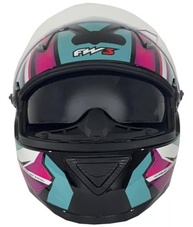 Capacete Fox FW3 GTX Rosa/Azul Tiffany - Segurança e Estilo para Motociclistas Unissex - imagem 4