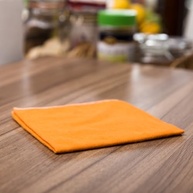 Flanela 33x53 cm G, Alklin, Laranja - Limpeza Suave e Sem Fiapos para Superfícies Delicadas - imagem 2