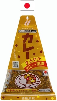 Furikake Triângulo Curry 25 g Urashima - imagem 1