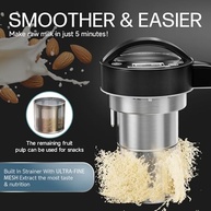 Máquina de fazer leite de amêndoa de 1,5 g (filtro embutido) 100% aço inoxidável 304, faz leite à base de plantas, sopa e suco, 6 a 7 xícaras por lote, limpeza automática, máquina de leite de nozes 8 - imagem 3