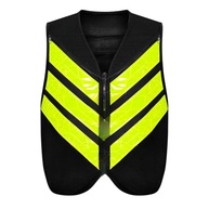 Colete Refletivo de Alta Visibilidade para Motoqueiros e Atividades Noturnas - Preto (Tamanho G) - imagem 3
