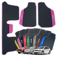 Tapete Automotivo Gol G1 a G8 Rosa Borracha e Carpete Personalizado 3 Peças - imagem 2