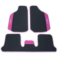 Tapete Automotivo Gol G1 a G8 Rosa Borracha e Carpete Personalizado 3 Peças - imagem 3
