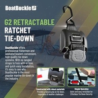 BoatBuckle G2: Tiras de Amarração Retráteis para Barcos - Segurança e Praticidade no Reboque - imagem 3