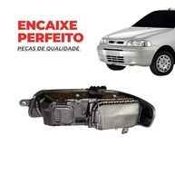 Farol Palio G2 2001-2007 Duplo Carcaça Preta Máscara Cromada - Iluminação e Estilo - imagem 3