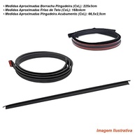 Par Pingadeira Borracha Gol G3 G4 2 Portas: Proteção e Estilo Essenciais - imagem 3