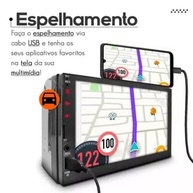 Central Multimídia Parati G4 MP5 com Moldura e Câmera de Ré - Android e Bluetooth - imagem 4