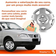 Kit 4 Calotas Gol G4 Aro 13 Prata Cubo Alto Grid - Design Moderno e Resistente - imagem 5