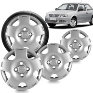 Kit 4 Calotas Gol G4 Aro 13 Prata Cubo Alto Grid - Design Moderno e Resistente - imagem 2