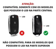 Capa Chave Canivete VW Saveiro G5, Golf, Fox - Modelo Original 2 Botões - imagem 3