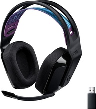 Headset Gamer Sem Fio Logitech G535 LIGHTSPEED com Almofadas com Espuma de Memória, Design Leve, Controles Integrados, Microfone Flip-to-Mute e Bateria Recarregável para PC, PS4, PS5 - Preto - imagem 1