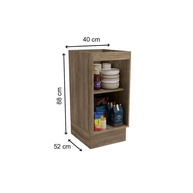 Balcão de Cozinha 40cm Nogal Kappesberg Maxxi G741 - imagem 2
