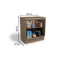 Balcão de Cozinha 80cm Nogal Kappesberg Maxxi G744 - imagem 2