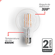 Lâmpadas LED Vintage: Kit 5 Globo Retro G95 - imagem 2