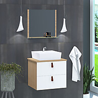 Gabinete Banheiro 45cm Berlim: Completo e Elegante - imagem 1
