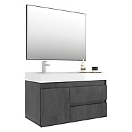 Gabinete Banheiro com Cuba e Espelho 80cm – Elegância e Praticidade - imagem 1