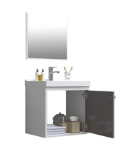Gabinete com Cuba de Banheiro em MDF Branco Gianduia Premium - Design Moderno e Resistente - imagem 5