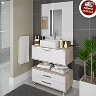 Gabinete de Banheiro 60cm Completo: Seu Novo Lar! - imagem 1