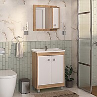 Gabinete de Banheiro 60cm: Organize e Decore! - imagem 1