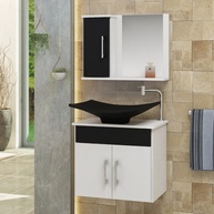 Gabinete de Banheiro Bali 50cm: Completo e Elegante - imagem 1