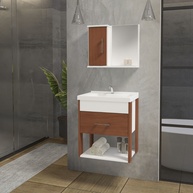 Gabinete de Banheiro Rubi 50cm: Completo e Resistente! - imagem 1